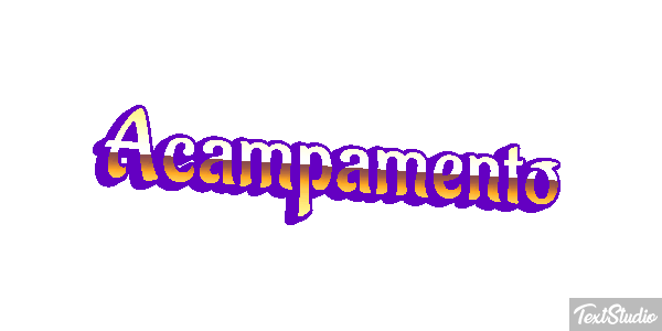 Acampamento Efeito do texto