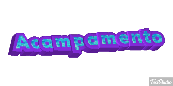 Acampamento Efeito do texto