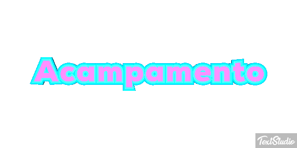 Acampamento Efeito do texto