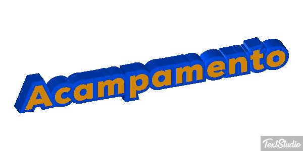 Acampamento Efeito do texto