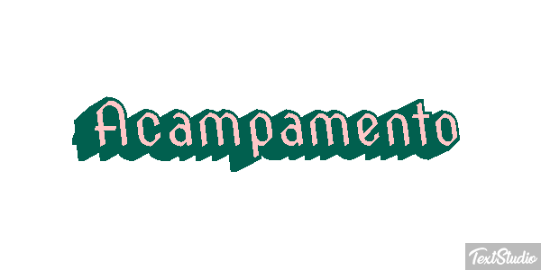 Acampamento Efeito do texto