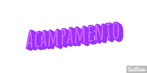 Acampamento Efeito do texto