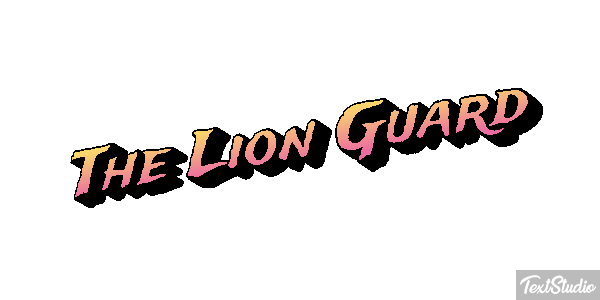 The Lion Guard Texteffekt
