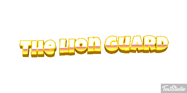 The Lion Guard Texteffekt