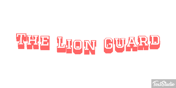 The Lion Guard Texteffekt
