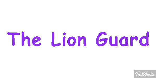 The Lion Guard Texteffekt