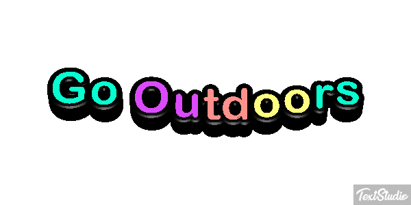 Go Outdoors Effetto testo
