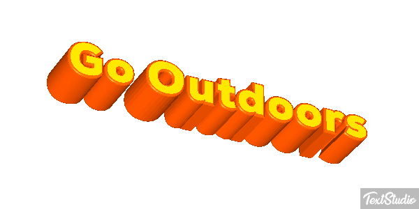 Go Outdoors Effetto testo