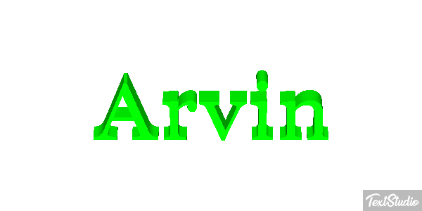 Arvin Texteffekt