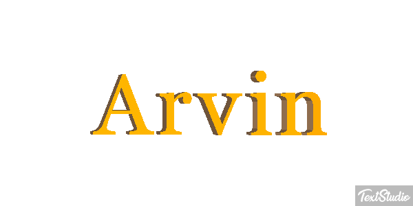 Arvin Texteffekt