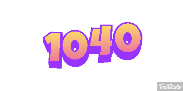 1040 Text effect