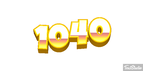 1040 Text effect