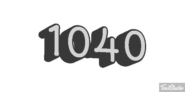 1040 Text effect