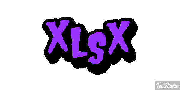 XLSX Efecto de texto