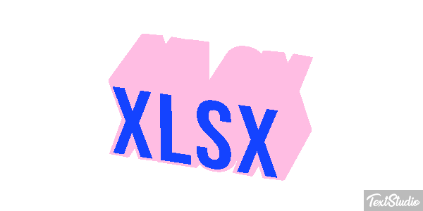 XLSX Efecto de texto
