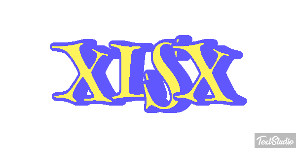 XLSX Efecto de texto