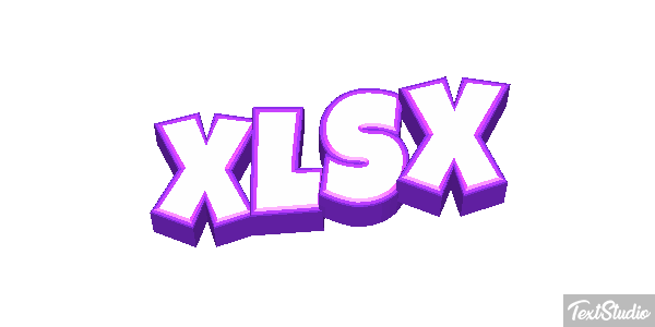 XLSX Efecto de texto