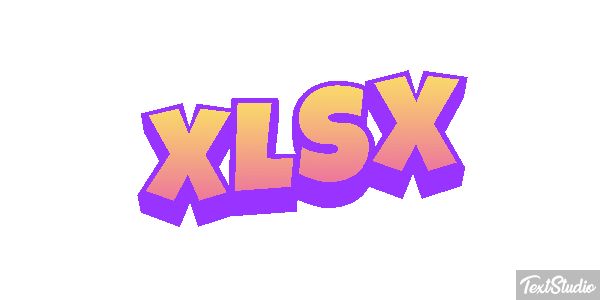 XLSX Efecto de texto