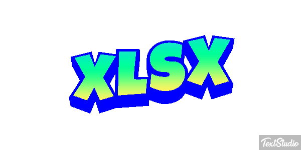 XLSX Efecto de texto