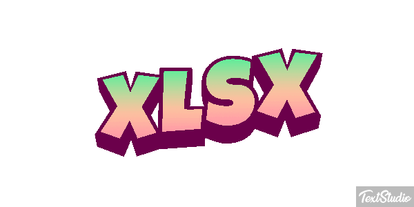 XLSX Efecto de texto