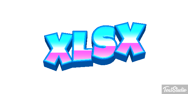 XLSX Efecto de texto