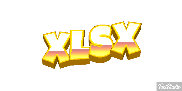 XLSX Efecto de texto