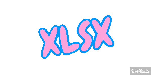 XLSX Efecto de texto