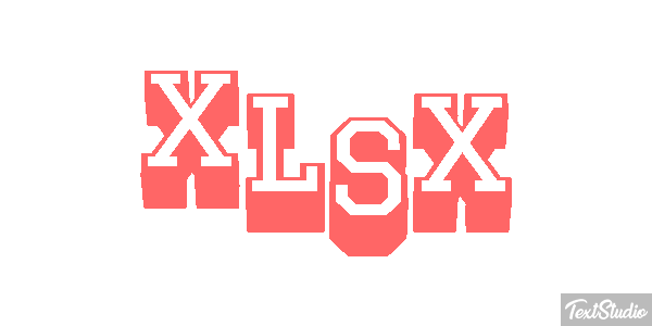 XLSX Efecto de texto
