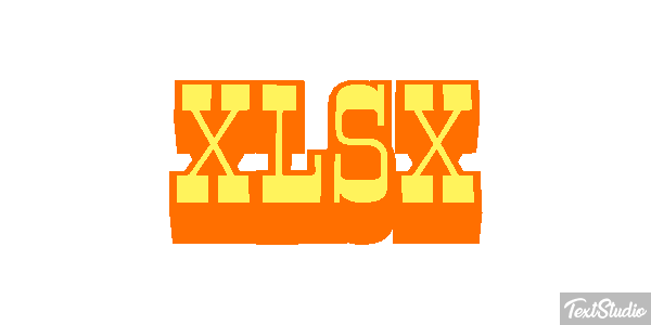 XLSX Efecto de texto
