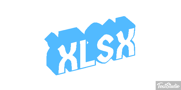 XLSX Efecto de texto