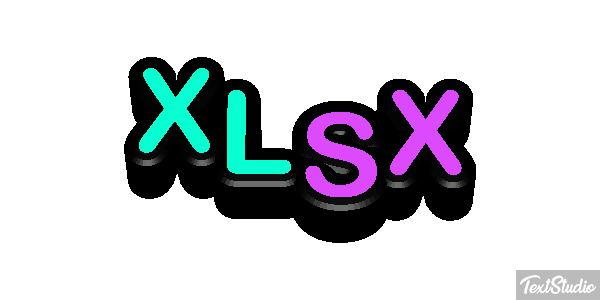 XLSX Efecto de texto