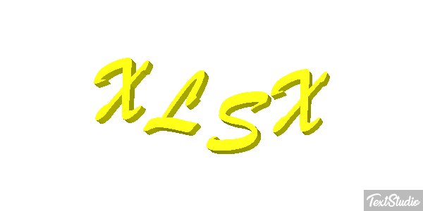 XLSX Efecto de texto