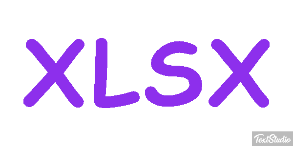 XLSX Efecto de texto