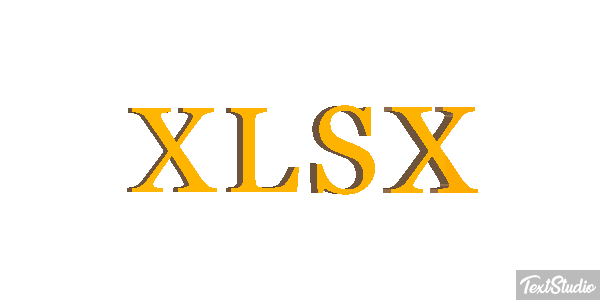 XLSX Efecto de texto