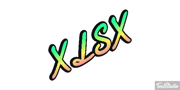 XLSX Efecto de texto