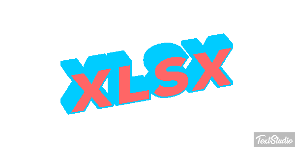 XLSX Efecto de texto