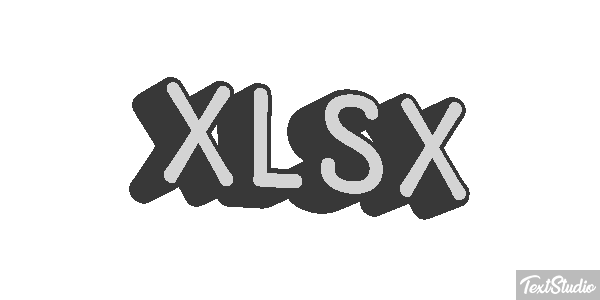 XLSX Efecto de texto