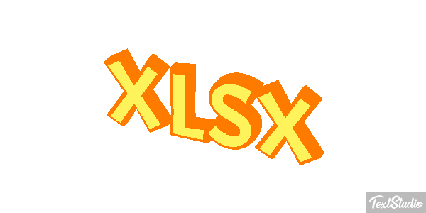 XLSX Efecto de texto