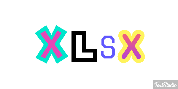XLSX Efecto de texto