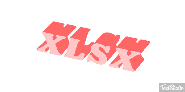 XLSX Efecto de texto