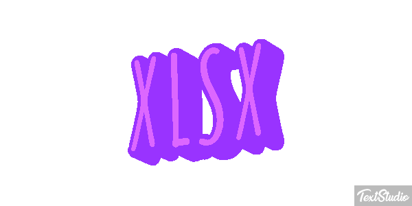 XLSX Efecto de texto