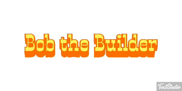 Bob the Builder Efekt tekstowy