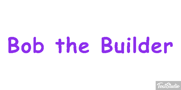 Bob the Builder Efekt tekstowy