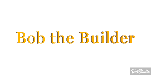 Bob the Builder Efekt tekstowy