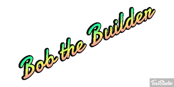 Bob the Builder Efekt tekstowy