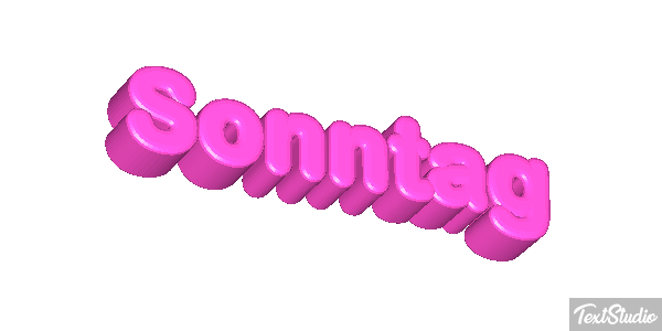 Sonntag Texteffekt