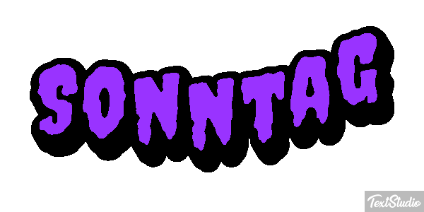 Sonntag Texteffekt