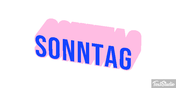Sonntag Texteffekt