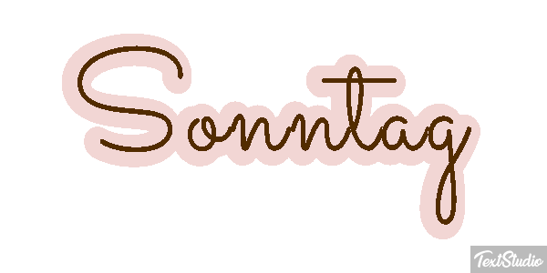Sonntag Texteffekt