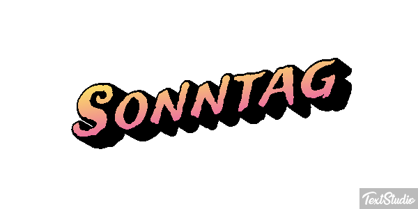 Sonntag Texteffekt